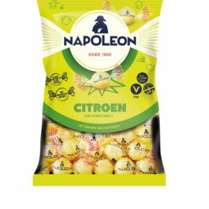 סוכריות נפוליאון בטעם לימון במילוי אבקה חמוצה 130 גרם כשר בד"ץ.
