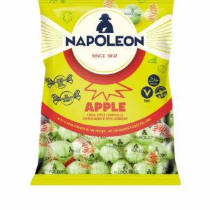 סוכריות נפוליאון בטעם תפוח במילוי אבקה חמוצה 130 גרם כשר בד"ץ.